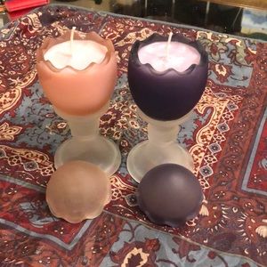 Hand Crafted SOY candles upcycled Easter egg candles